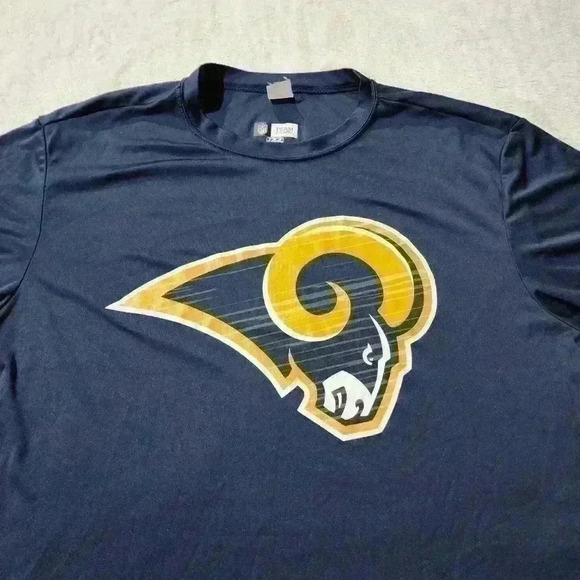 NFL Men's Blue LA Rams Athletic Shirt Size Medium - Picture 2 of 8